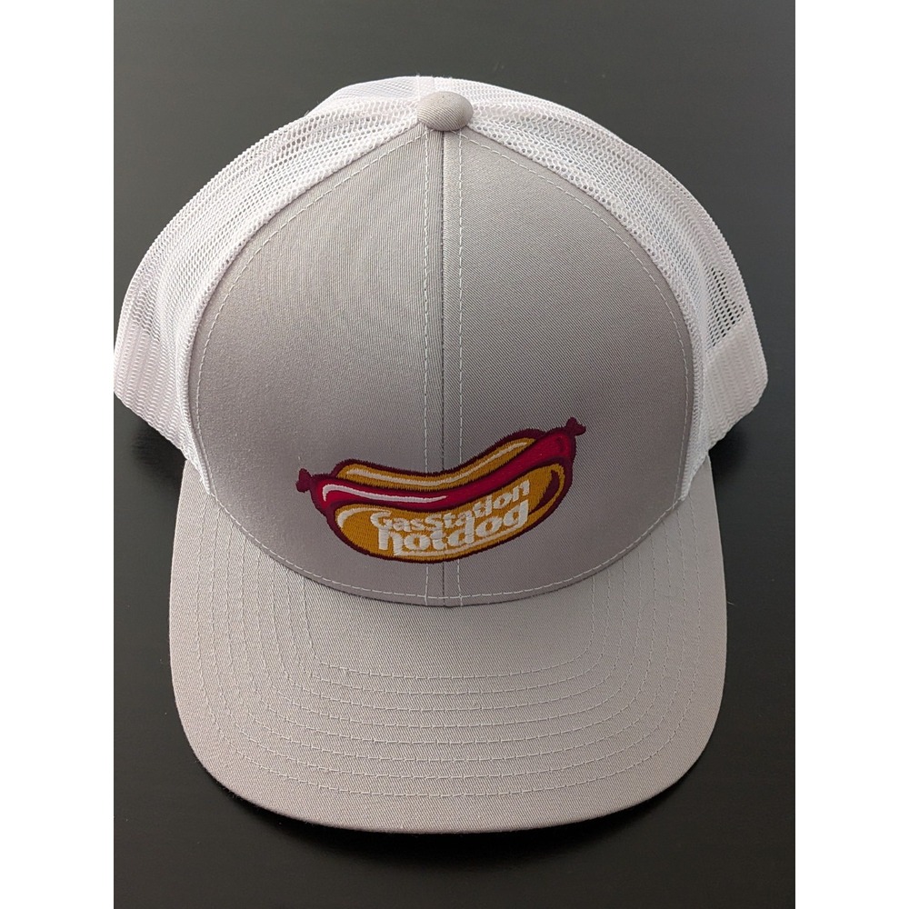 Gas Station Hot Dog‎ Logo Funny Snapback Hat OSFM Mesh Back Trucker Pacific Hats